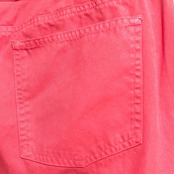 TALBOTS Pink Salamander Cotton Blend Cropped Pants Womens Plus Size 16 - Picture 9 of 13